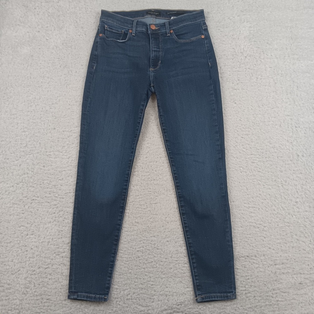 Banana Republic Mid Rise Skinny Jean Women 27 Dark Wash Una Wash 493416
